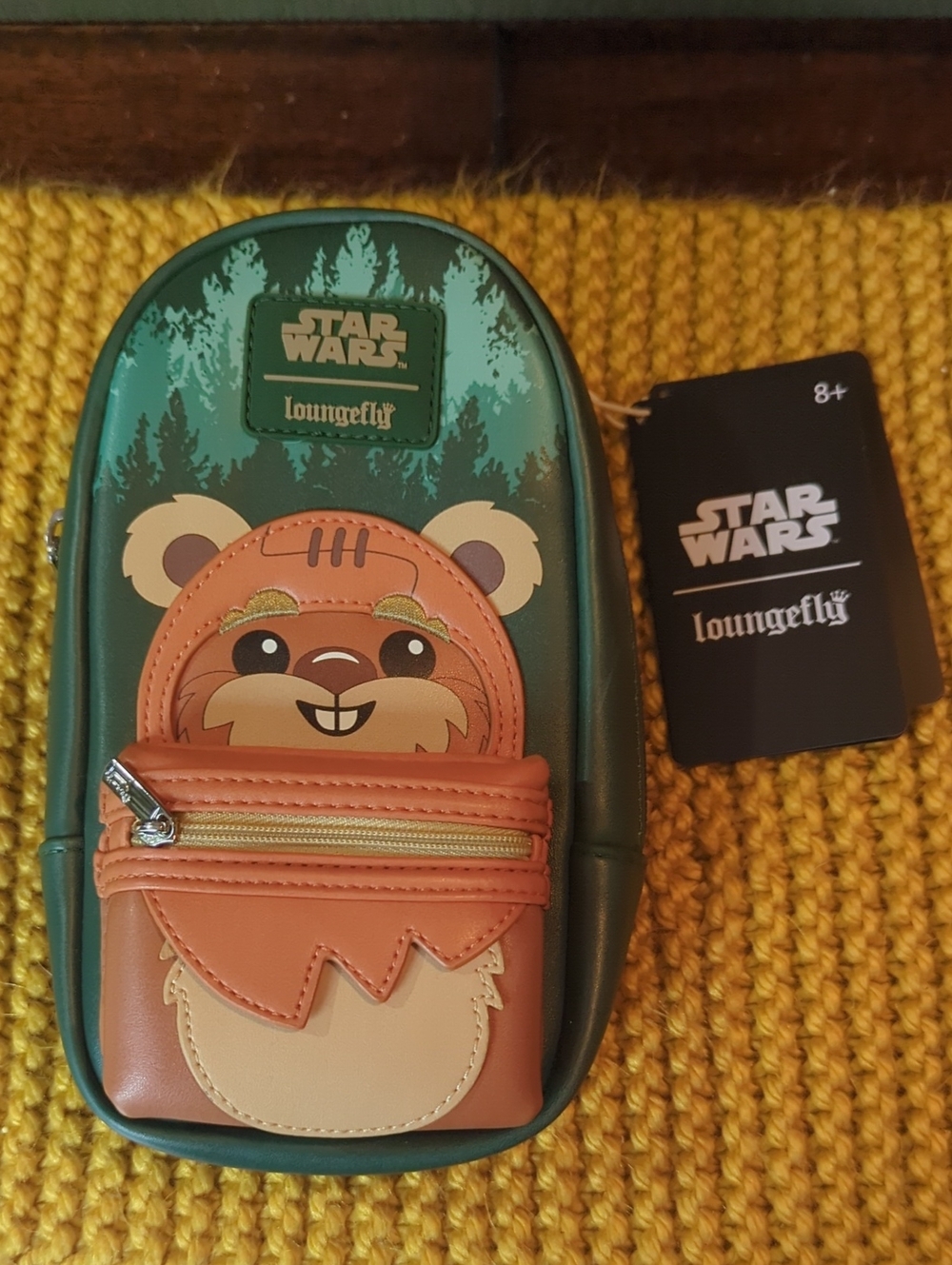 Loungefly Star Wars Green & Brown Ewok Pencil Case for Kids